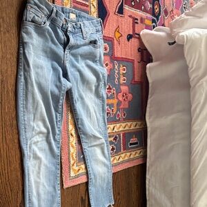 MOTHER Women's Light Blue Skinny Jeans